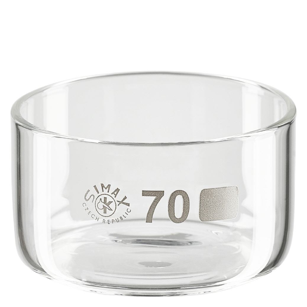 100ml Kristallisierschale ohne Ausguss Borosilikat ø70mm 100ml Kristallisierschale ohne Ausguss Borosilikat ø70mm