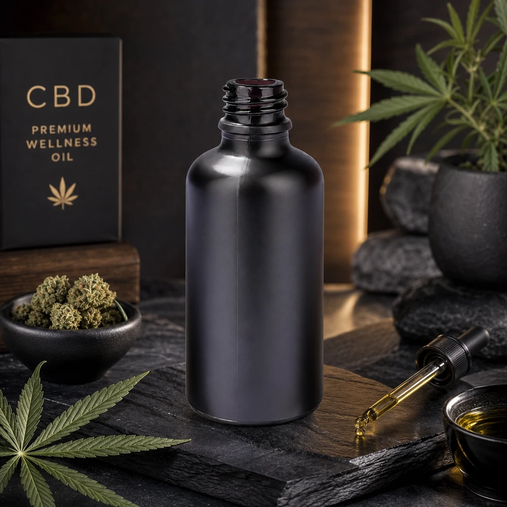 50ml Apothekerflasche BlackLine UT18/50 UNiTWIST Stilvolle 50ml Apothekerflasche BlackLine UT18/50 UNiTWIST perfekt für Dropper Pipetten Dosierung