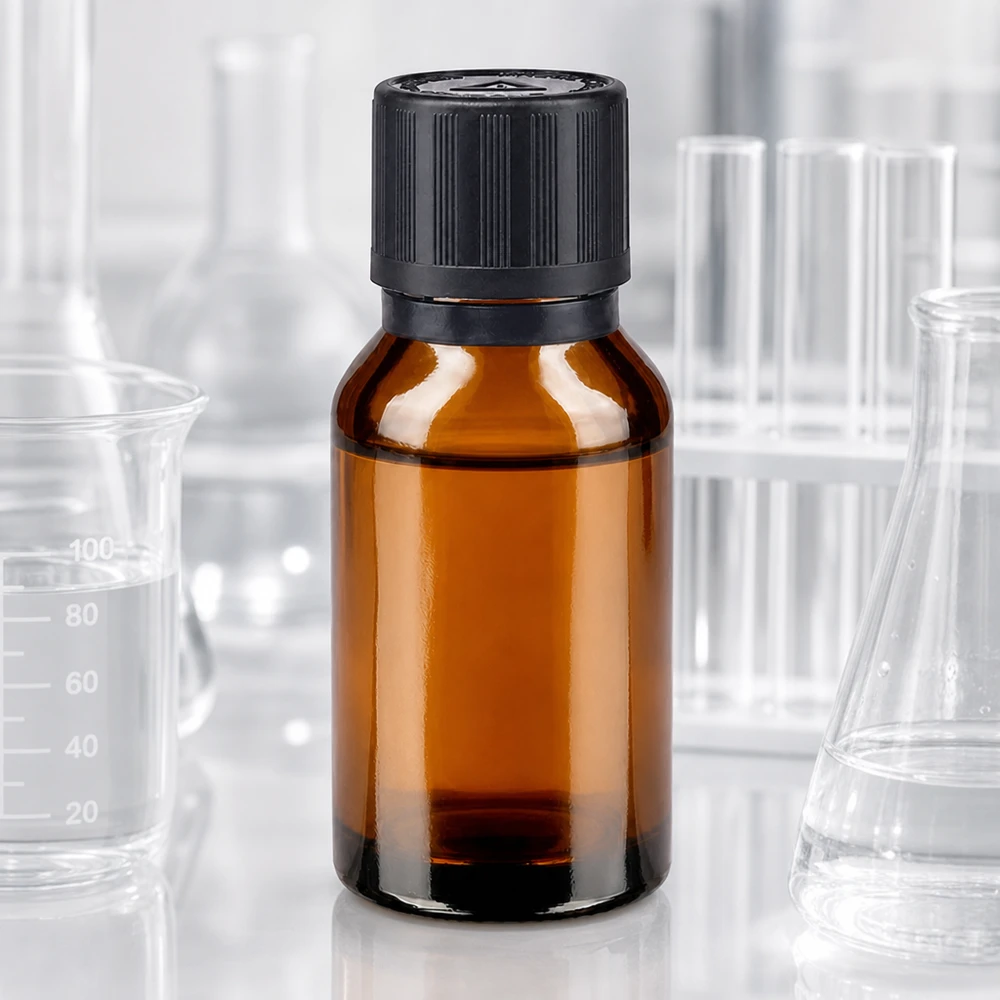 Apothekenflasche braun 15ml Tropfer Giessring 1mm schwarz Kindersicherung Blindenwarnsymbol Originalitätsverschluss Medizinflasche 15ml aus UV-schützendem Bernsteinglas mit originalversegeltem Schraubverschluss
