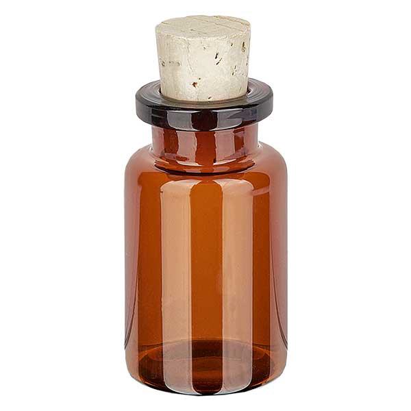Flasche Braunglas 10ml mit Korken 11/14mm Flasche Braunglas 10ml mit Korken 11/14mm