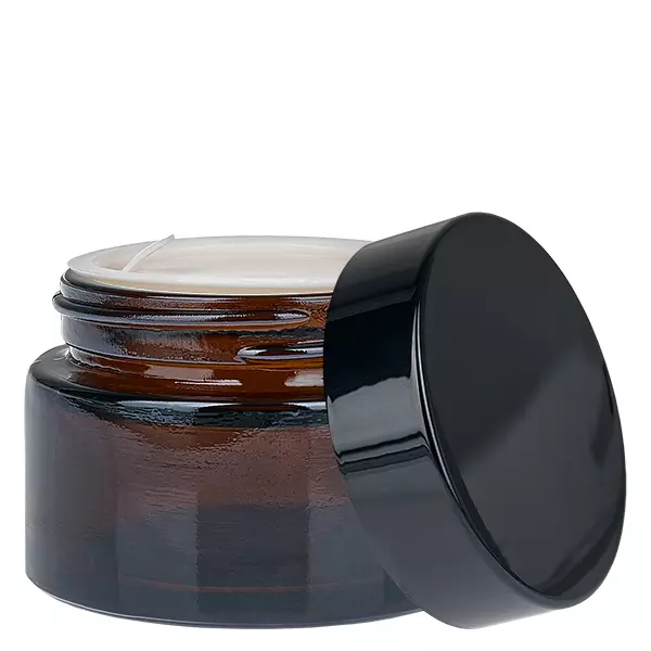 Glastiegel 30ml braun mit Einlegedeckel UNiTWIST Glastiegel 30ml braun mit Einlegedeckel UNiTWIST