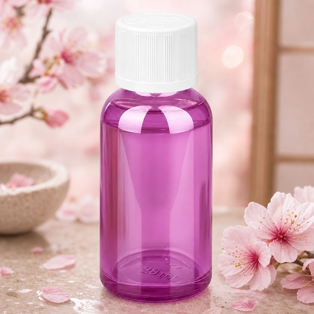 30ml Flasche 11mm Schraubverschluss weiß Standard Kindersicher PurpleLine UT18/30 Sterile 30ml Laborflasche aus violettem Glas mit Standard-Gewinde für professionelle Anwendung