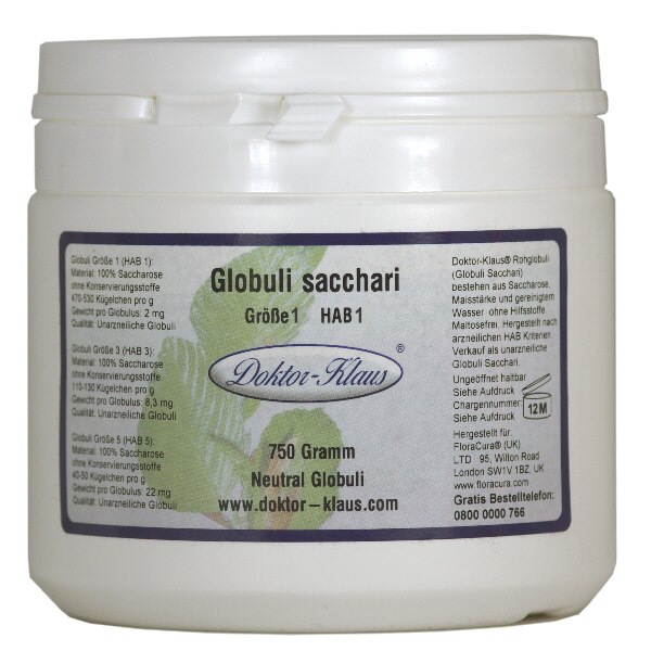 750g Neutral Globuli Gr. 1 von Doktor-Klaus 750g Neutral Globuli Gr. 1 von Doktor-Klaus