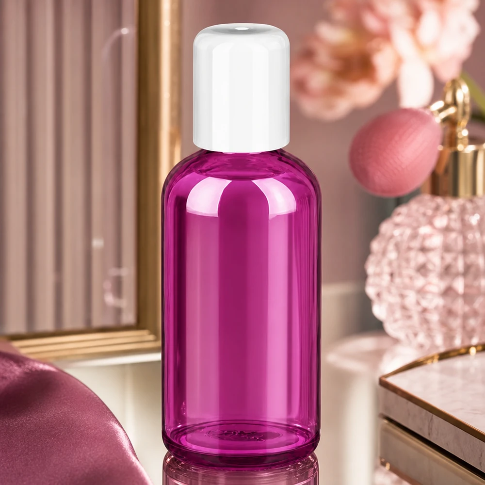 100ml Roll-On Flasche weiss Standard PurpleLine UT18/100 Premium 100ml Roll-On Flasche in Purple Line Optik mit STD Verschlusssystem für Pflegeprodukte