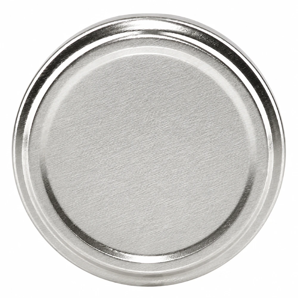 Silber matter Einmachdeckel 100mm BasicSeal TO100 mit Twist-Off Verschluss