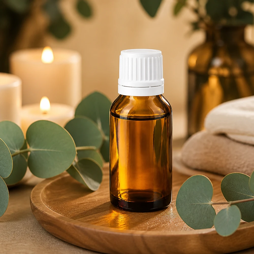 Kleine Apothekerflasche 30ml braun mit OV Verschluss 11mm für Aromatherapie