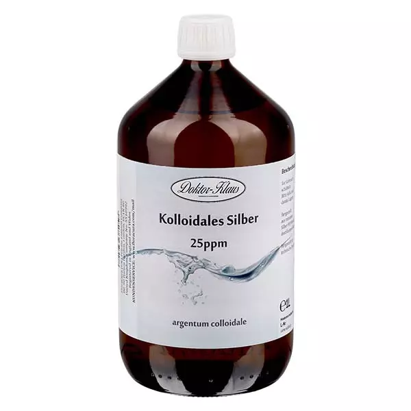 Kolloidales Silber 25ppm 1000ml Doktor-Klaus Kolloidales Silber 25ppm 1000ml Doktor-Klaus