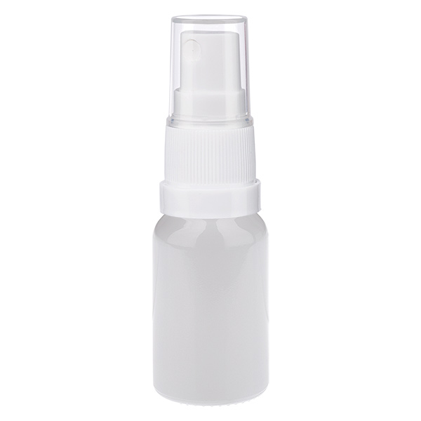 10ml Sprayflasche weiß/transparent Standardverschluss WhiteLine UT18/10