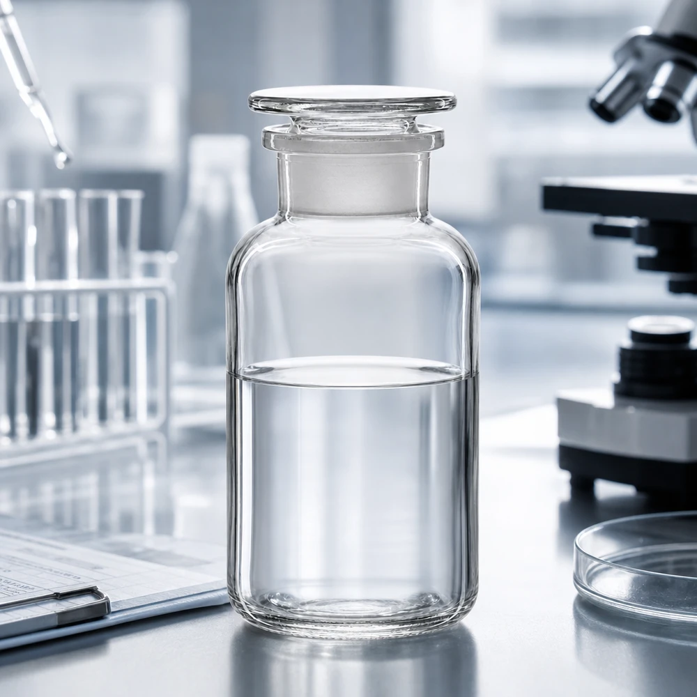 Zylindrische Rundschulterflasche 500ml transparent mit breiter Öffnung und Glasdeckel