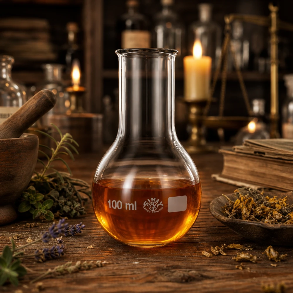 Rundkolben 100ml Weithals Weithals Glaskolben 100ml mit verdicktem Rand für sicheren Halt und Stabilität