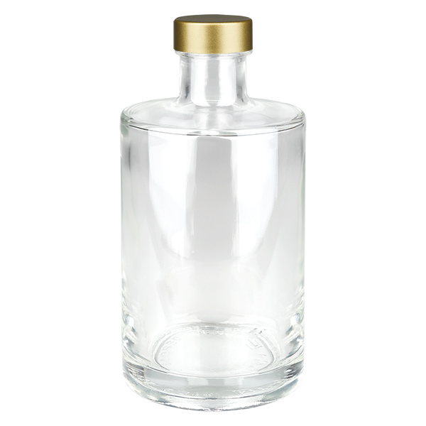 375ml Glasflasche "Galileo" + Schraubverschluss gold UNiTWIST®