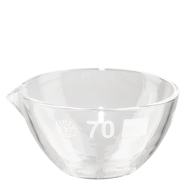 60ml Abdampfschale mit Ausguss Borosilikat ø70mm