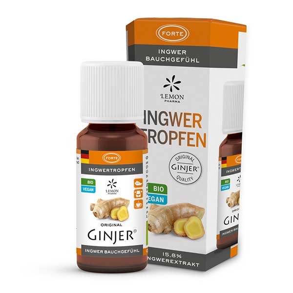Ginjer Tropfen 20ml - BIO-Ingwerextrakt