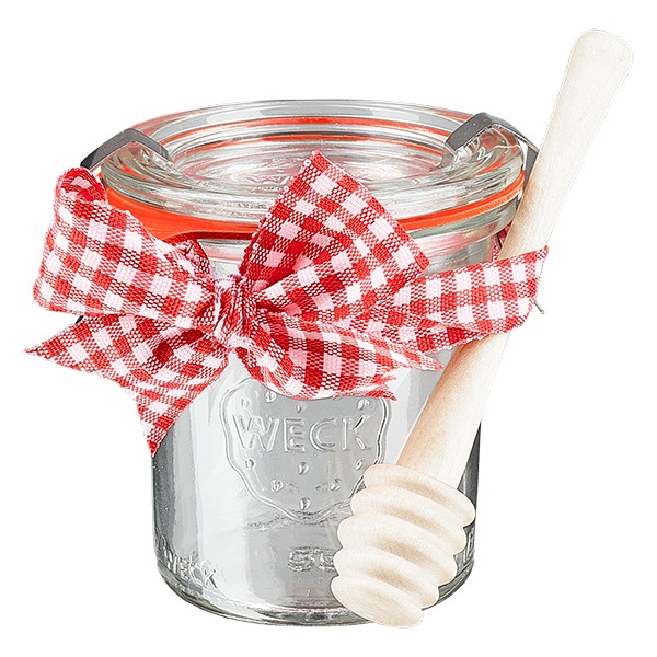 WECK-Mini-Sturzglas 140ml komplett mit Honiglöffel
