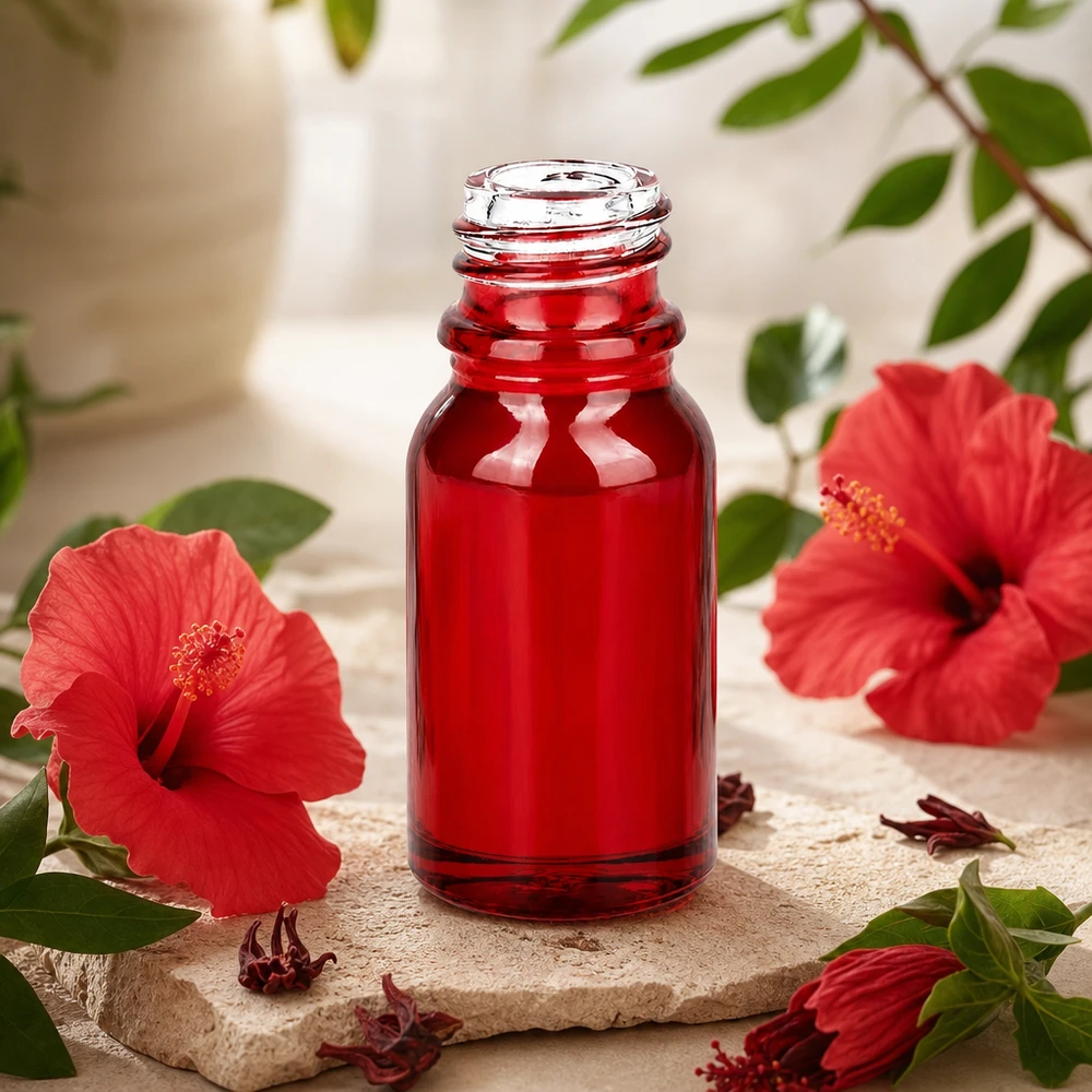 10ml Apothekenflasche RedLine UT18/10 UNiTWIST Kompakte rote Glasflasche 10ml RedLine mit UNiTWIST System für Aromatherapie-Anwendungen