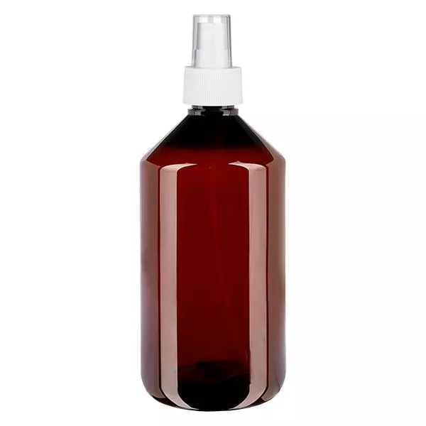 PET Flasche 750ml mit Zerstäuber weiß PET Flasche 750ml mit Zerstäuber weiß