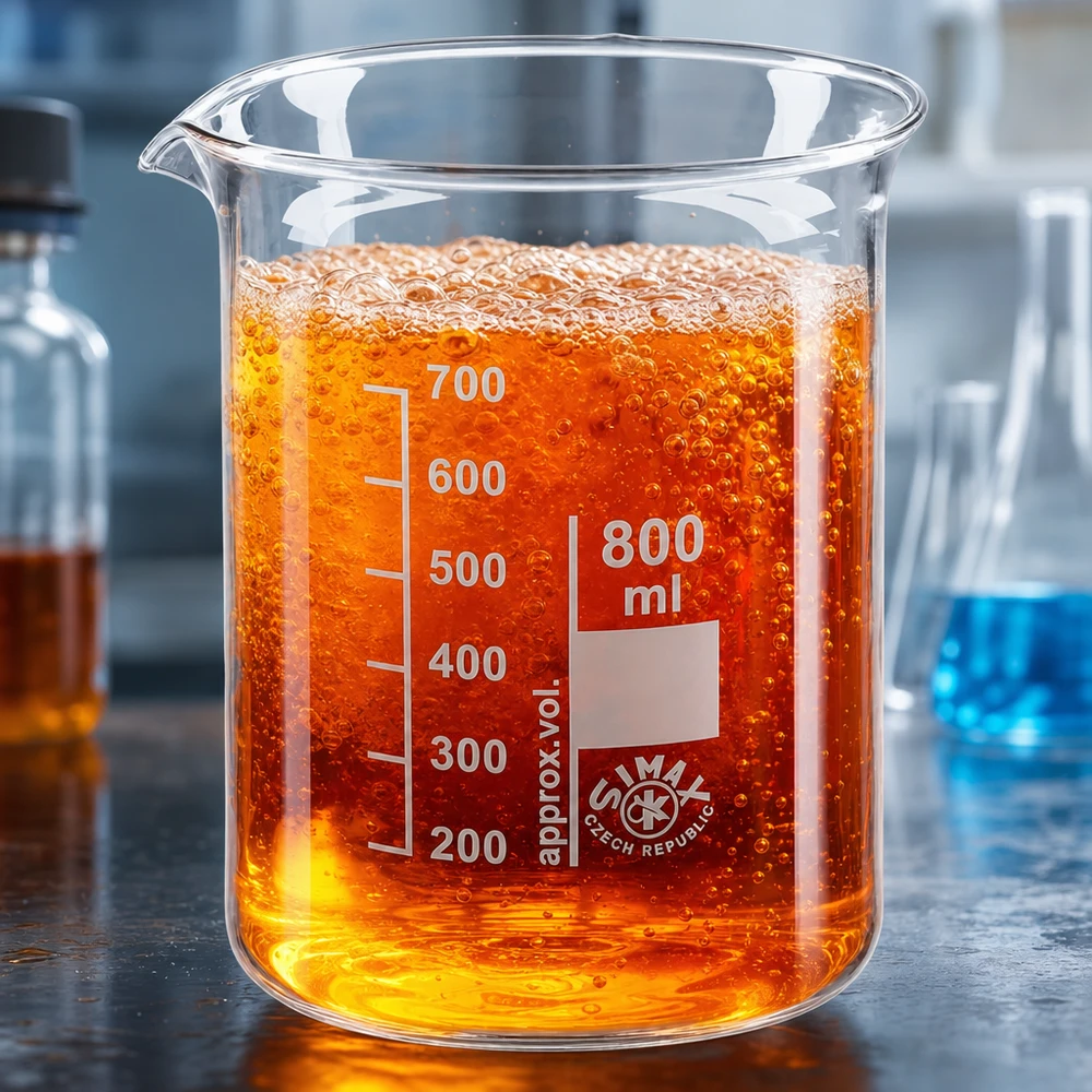 Becherglas 800ml Borosilikatglas, niedrige Form Dickwandiges Becherglas 800ml Borosilikatglas niedrige Bauform für extreme Temperaturen und mechanische Belastung