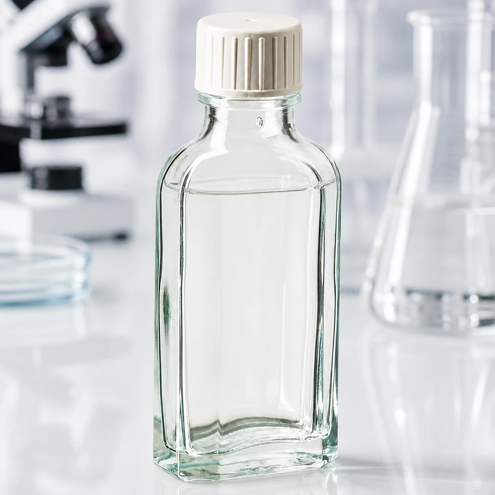 50 ml Meplat klar Schraubverschluss mit Giessring Transparente Meplat Flasche 50 ml mit Schraubverschluss und Gießring
