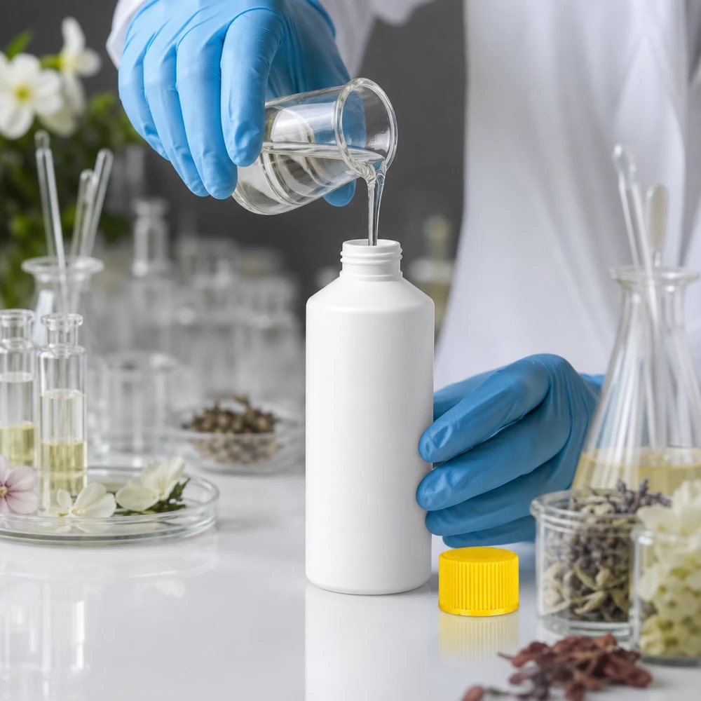 Apothekenflasche HDPE 100ml weiß, mit gelbem Schraubverschluss Kompakte Apothekerflasche aus HDPE 100ml mit gelbem SV für pharmazeutische Anwendungen