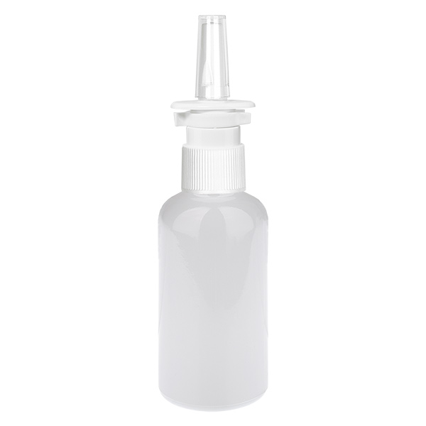 50ml Nasensprayflasche weiß/transparent Standardverschluss WhiteLine UT18/50