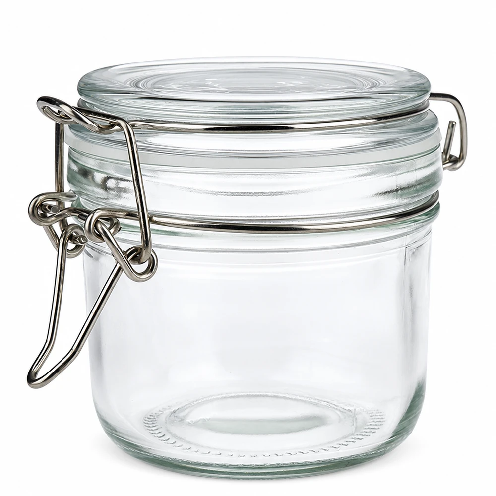 200ml Vorratsglas mit Silikonring und Bügelverschluss UNiTWIST Vielseitiges 200ml Aufbewahrungsglas mit traditionellem Verschlusssystem für den Haushalt