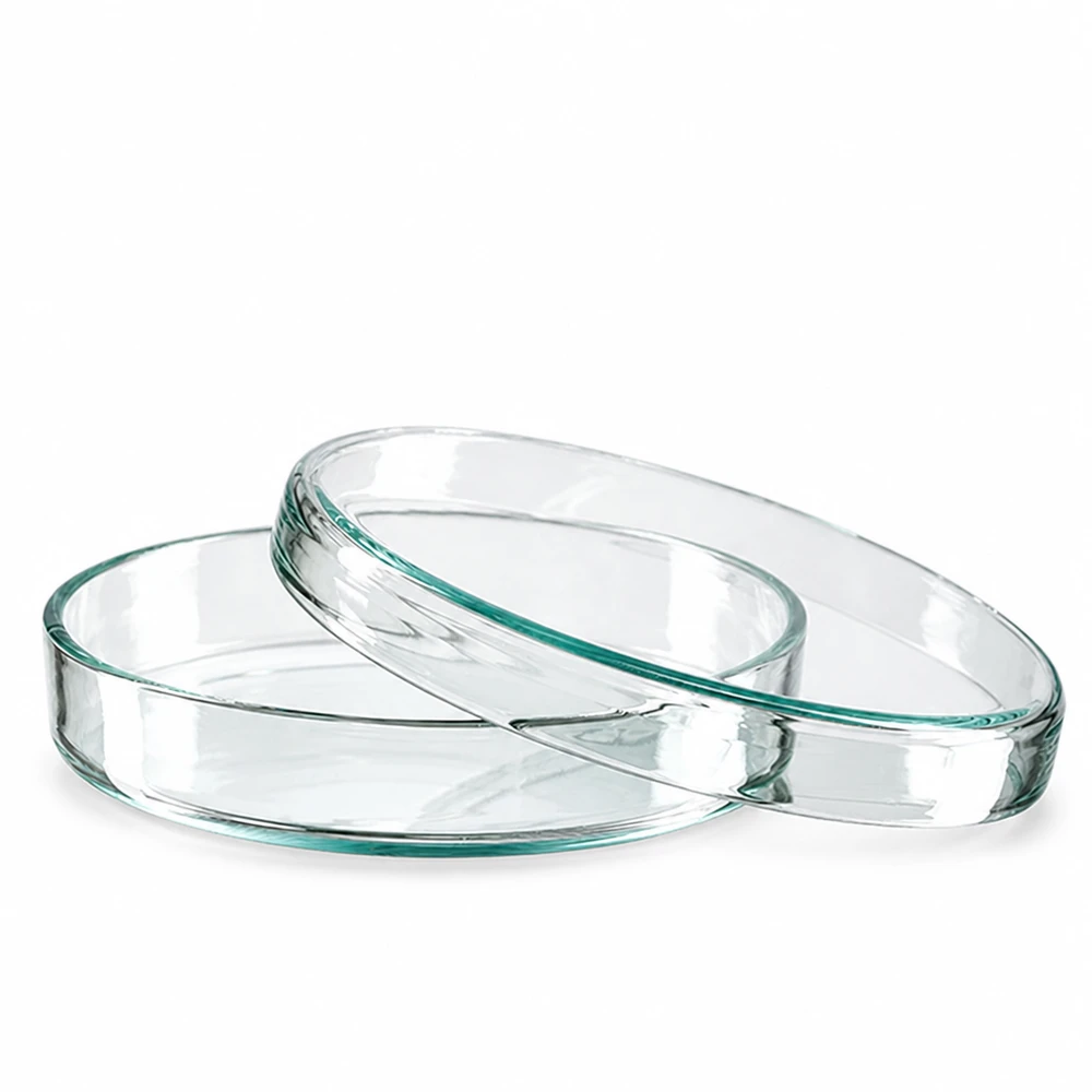 Transparente Petrischale aus Borosilikatglas 80mm Durchmesser 15mm Höhe