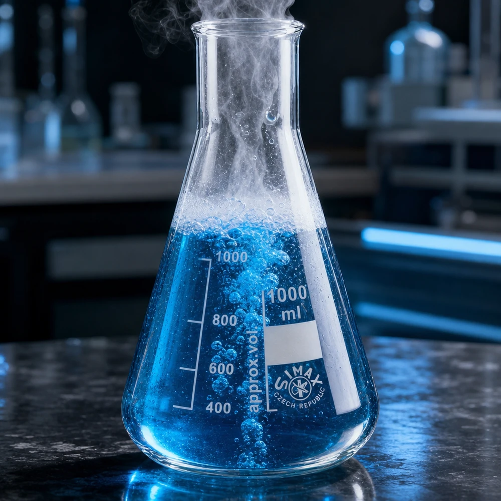Erlenmeyerkolben 300ml Weithals transparent für optimale Sichtbarkeit bei Reaktionsbeobachtung
