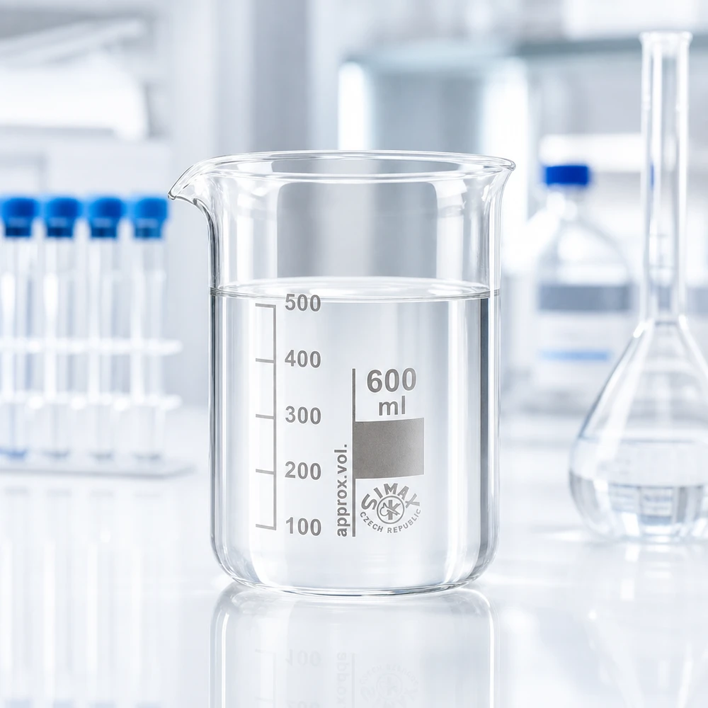 Vielseitiges Becherglas 600ml niedrige Form ideal für Experimente Kochen und Messungen