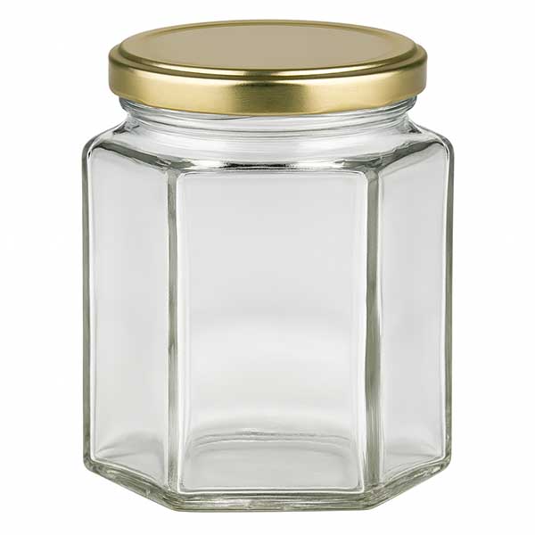 196ml Hexaglas mit BasicSeal Deckel gold UNiTWIST