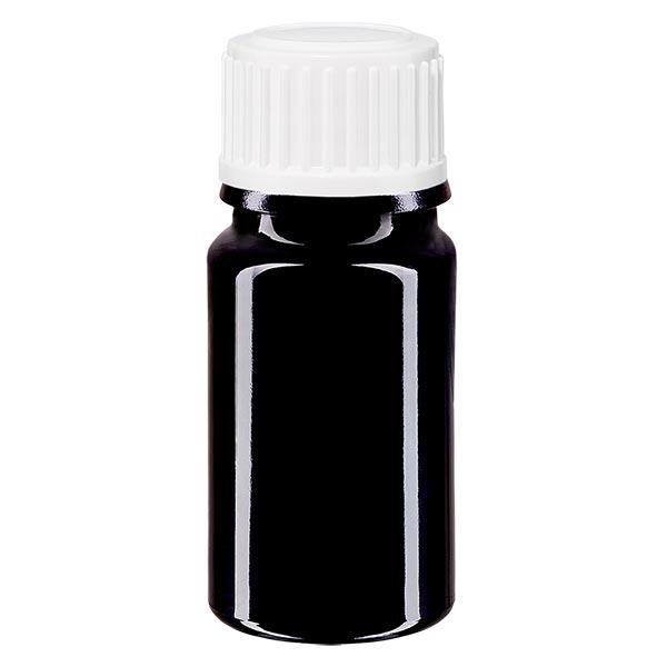 Apothekenflasche violett 5ml Schraubverschluss weiß Standard Apothekenflasche violett 5ml Schraubverschluss weiß Standard