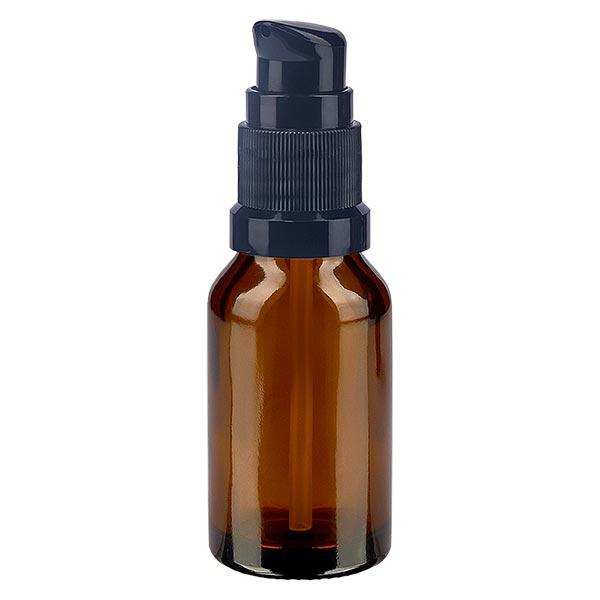 Apothekenflasche braun 30ml PumpVerschluss schwarz Standard Apothekenflasche braun 30ml PumpVerschluss schwarz Standard