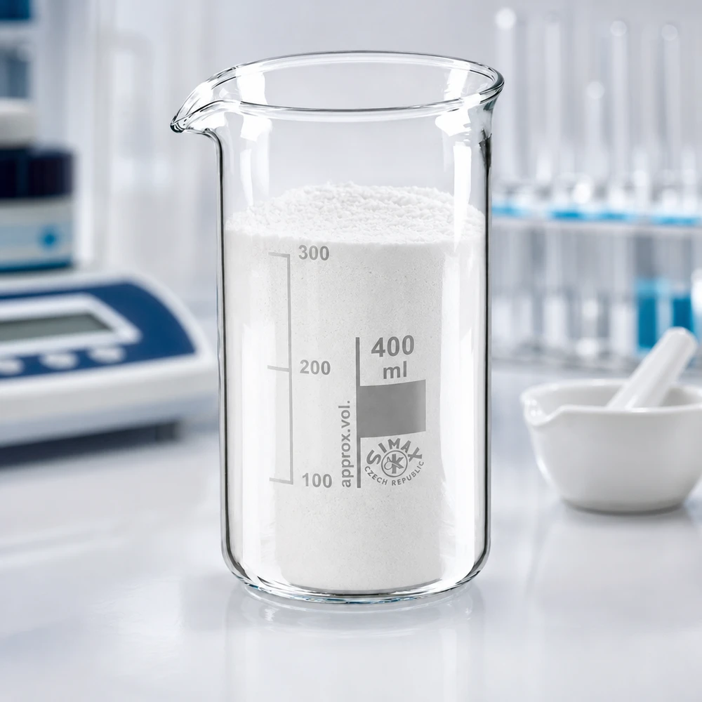 Becherglas 400ml Borosilikatglas, hohe Form Hohes Laborbecherglas 400ml mit Ausguss und präziser Volumenmarkierung aus tschechischer Herstellung