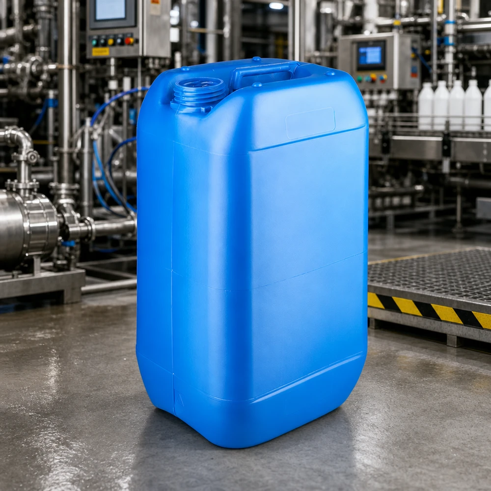 Industriekanister 15 Liter blau ohne Deckel mit breiter Öffnung zur einfachen Befüllung