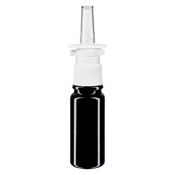 Apothekenflasche violett 10ml Nasenzerstäuber weiß Standard Apothekenflasche violett 10ml Nasenzerstäuber weiß Standard