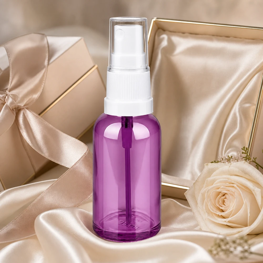 30ml Sprayflasche weiss/transparent Standard PurpleLine UT18/30 Kompakte 30ml Sprayflasche mit feinem Sprühnebel für präzise Produktverteilung