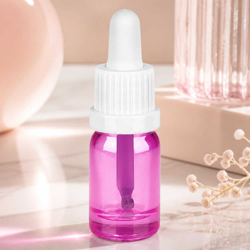 5ml Pipettenflasche weiss Originalität Schraubverschlusserschluss PurpleLine UT18/5 Handliche 5ml Pipettenflasche in Violett ideal für Reise und mobile Dosierung von Flüssigkeiten