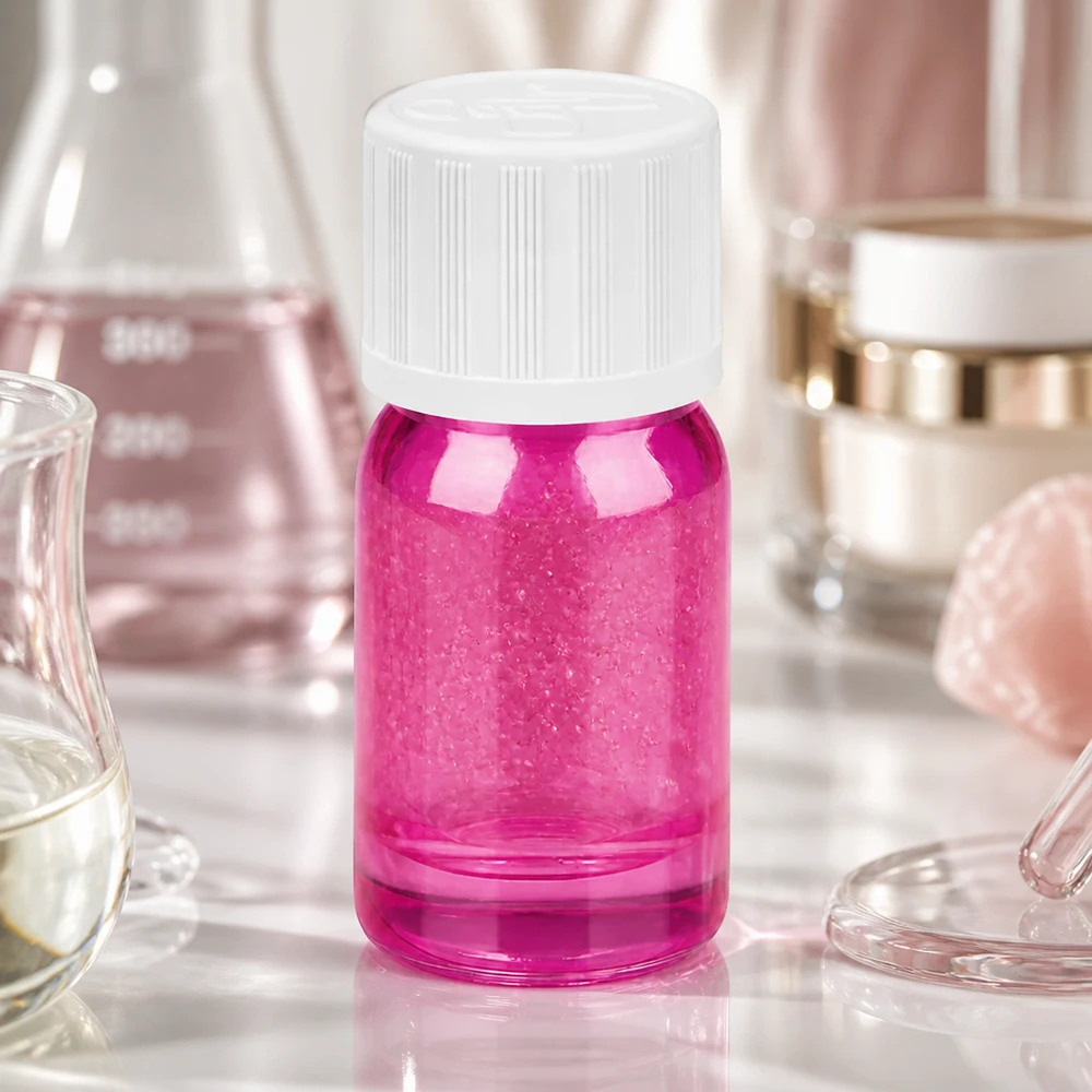 5ml Flasche 11mm Schraubverschluss weiß Standard Kindersicher PurpleLine UT18/5 Violette Kleingebinde-Flasche aus Spezialglas mit Originalitätsverschluss für Pharmazie