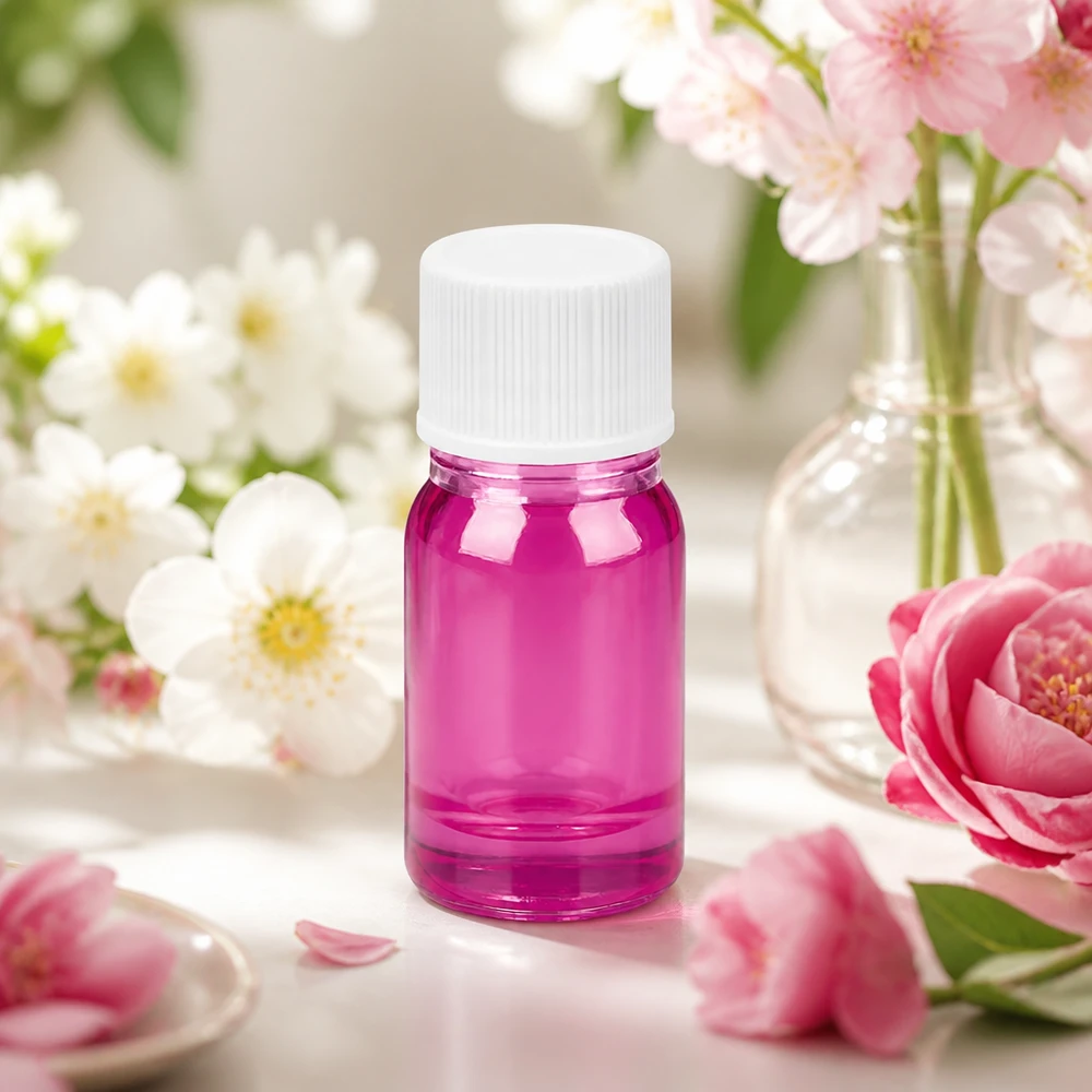 5ml Flasche 11mm Schraubverschluss weiss Standard PurpleLine UT18/5 Violette 5ml Flasche mit weißem Verschluss perfekt für Reisegrößen von Parfum und Ölen