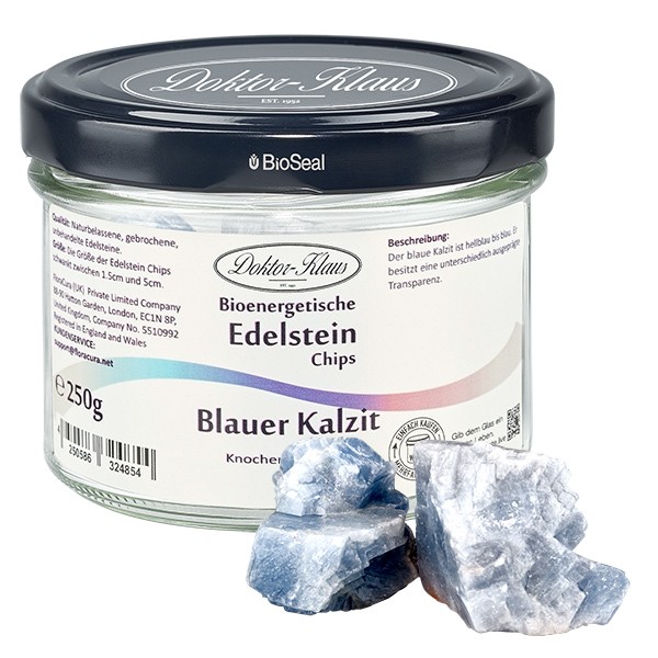 Blauer Kalzit Natur Edelsteine Doktor-Kl. noWaste Blauer Kalzit Natur Edelsteine Doktor-Kl. noWaste