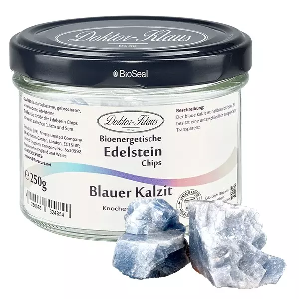 Blauer Kalzit Natur Edelsteine Doktor-Kl. noWaste Blauer Kalzit Natur Edelsteine Doktor-Kl. noWaste