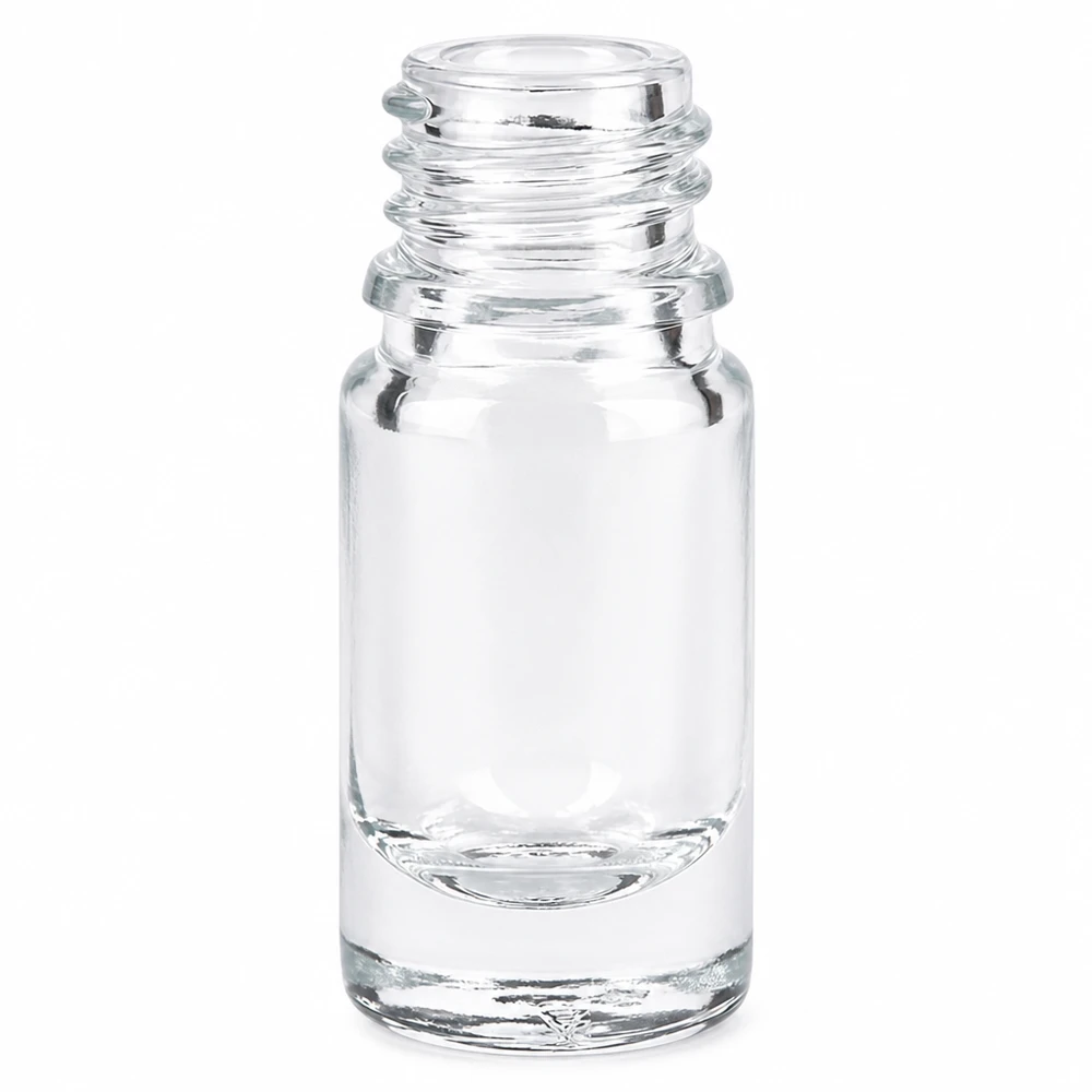 Transparente 5ml Medizinflasche ApoGlas aus hochwertigem Klarglas für Apotheken