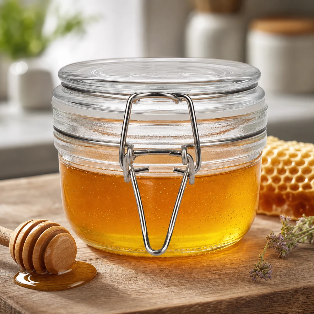 Vielseitiges 200ml Einmachglas mit Verschluss ideal für Marmeladen und selbstgemachte Konserven