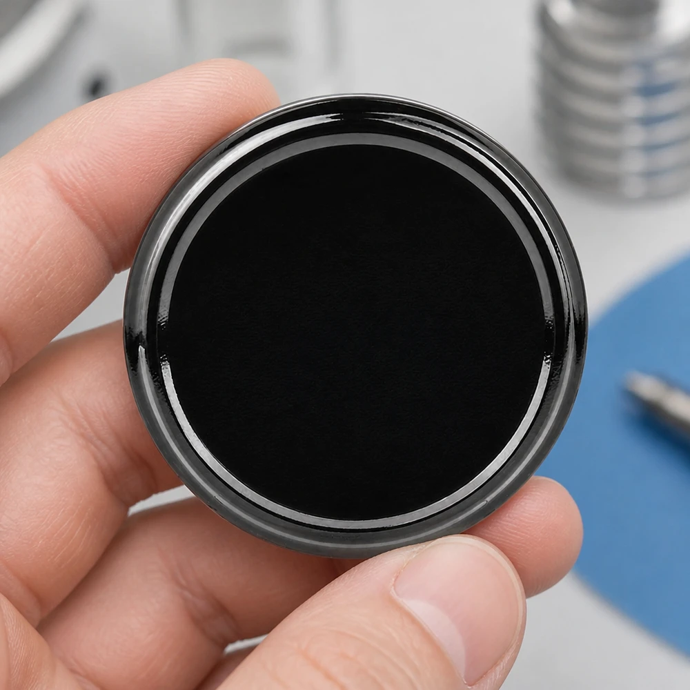 Schwarzer Einmachdeckel TO100 100mm BasicSeal mit Dichtungsring UNiTWIST Closeup