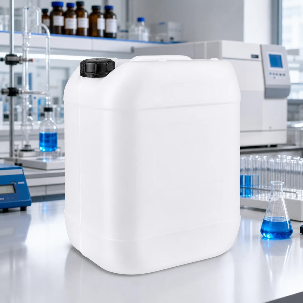 Kanister 20 Liter mit Schraubverschluss Originalitätsverschluss Lebensmittelechter 20 Liter Weißkanister mit kindergesichertem Schraubverschluss