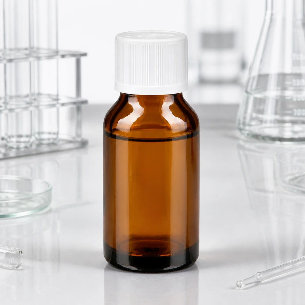 Apothekenflasche braun 30ml Tropfverschluss weiß Kindersicherung Standard Apotheken-Tropfflasche 30ml UV-Schutz Braunglas weißer Kindersicherheitsverschluss STD ApoGlas