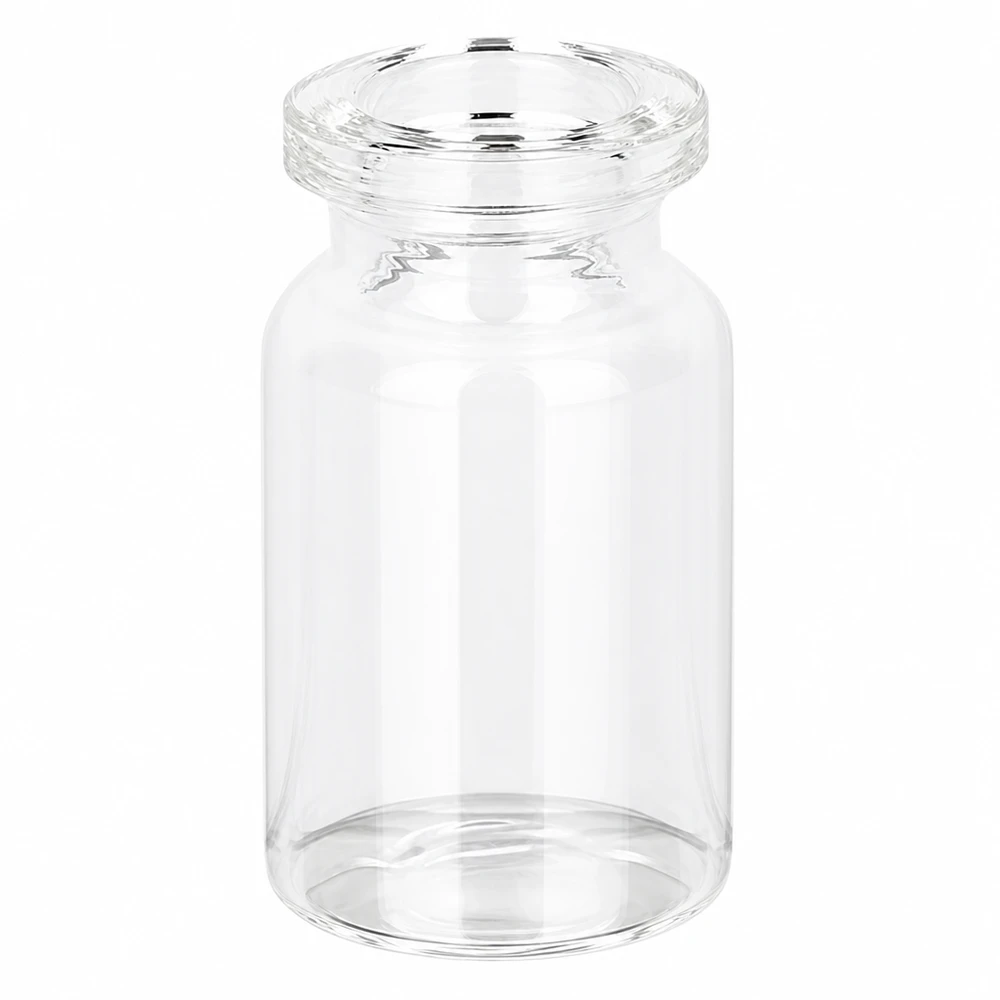 Injektionsflasche Klarglas 5ml Kleine zylindrische Injektionsflasche aus Klarglas 5ml Volumen pharmazeutisch