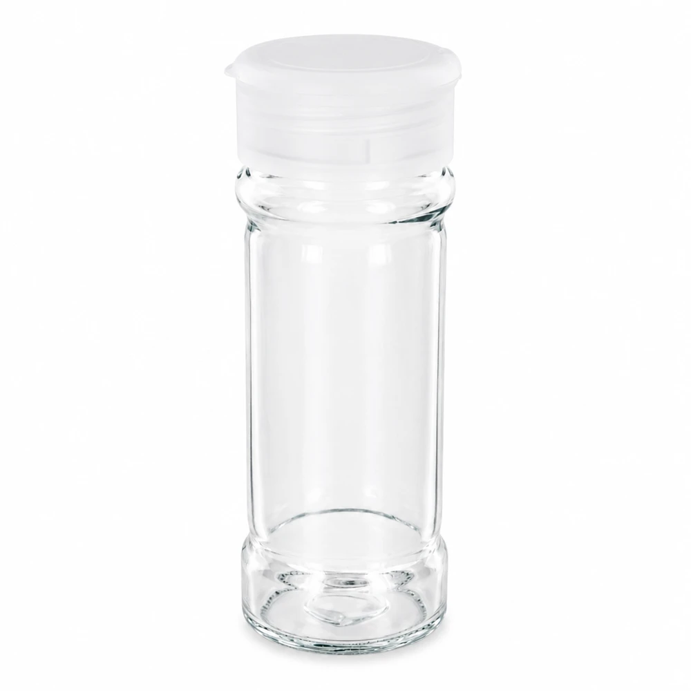 Salz-/Gewürzglas 100ml mit Streuer weiß Salz-/Gewürzglas 100ml mit Streuer weiß