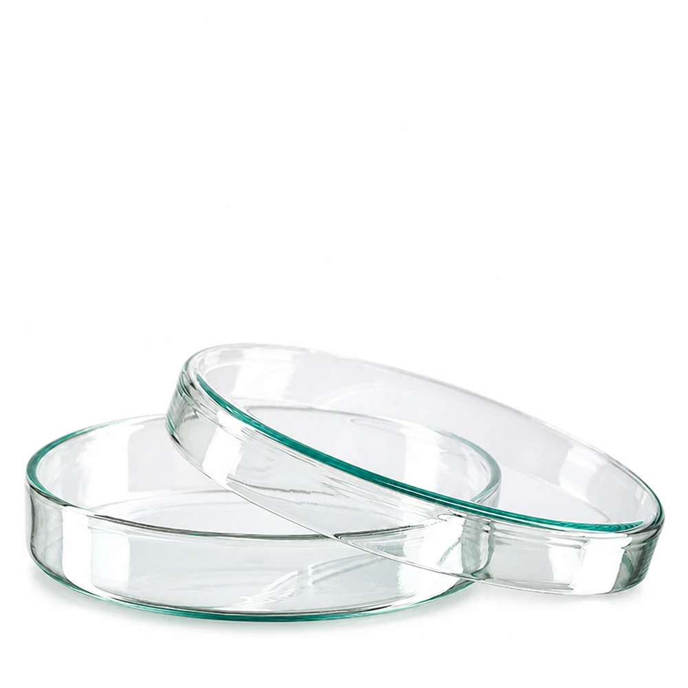 Runde Glaspetrischale 10cm Durchmesser 2cm Höhe klar und stabil
