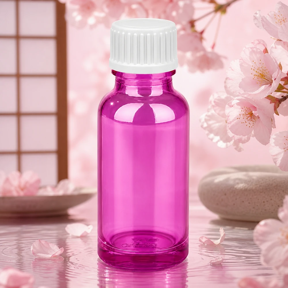 20ml Tropfflasche 0.9mm weiss Standard PurpleLine. UT18/20 20ml Tropfflasche Purple mit glänzender Oberfläche und kindersicherem weißem Verschluss
