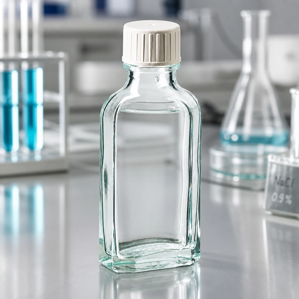 Meplat Flasche 50 ml für Laborchemikalien Pharmazie und medizinische Lösungen
